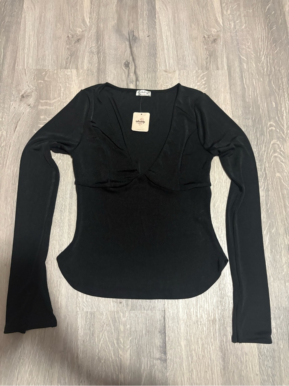 Nwt Free People Black Long Sleeve Top Size XS
